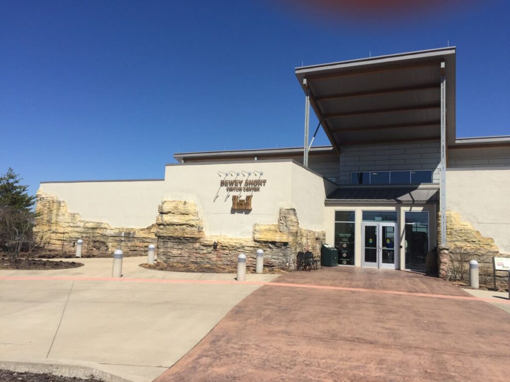 Dewey Short Visitor Center exterior of building